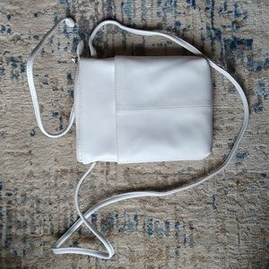 White leather small purse